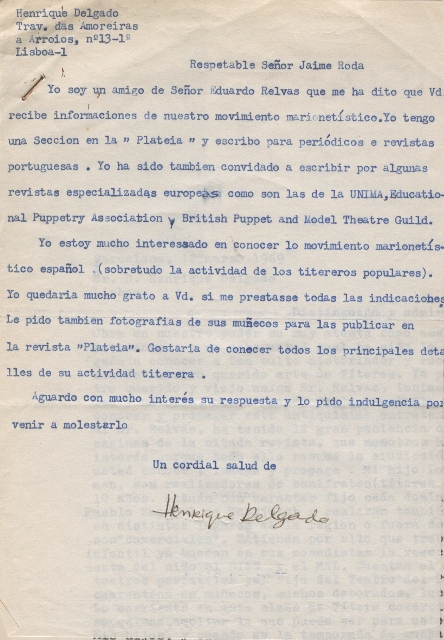 Carta Henrique Delgado