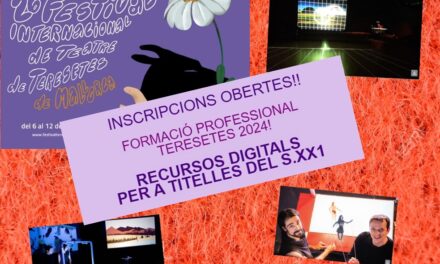 Curs sobre ‘Recursos Digitals per a Titelles del s.XX1’ amb la cia. Arawake. 26è Festival Internacional de Teatre de Teresetes de Mallorca